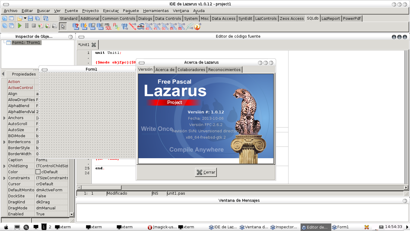 Lazarus IDE GTK2 FreeBSD.png