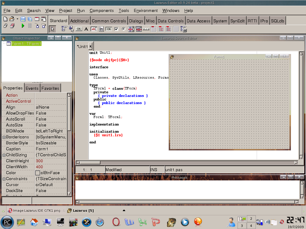 Lazarus IDE GTK1 Windows.png